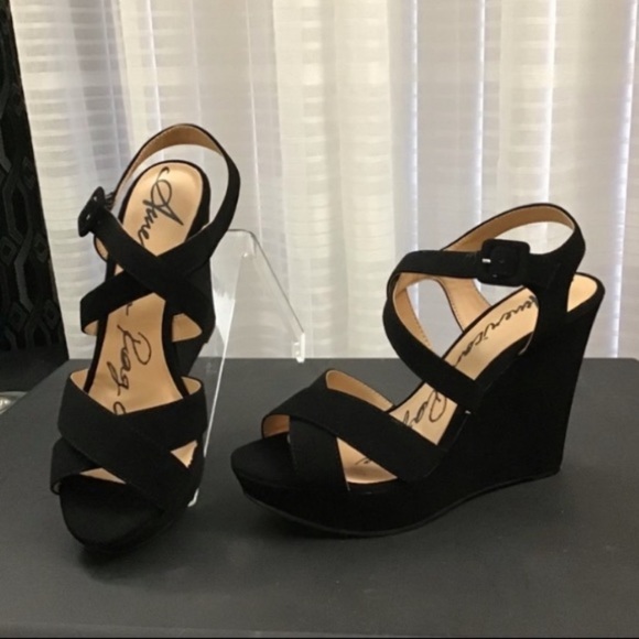 American Rag Shoes - American Rag Wedge Sandals